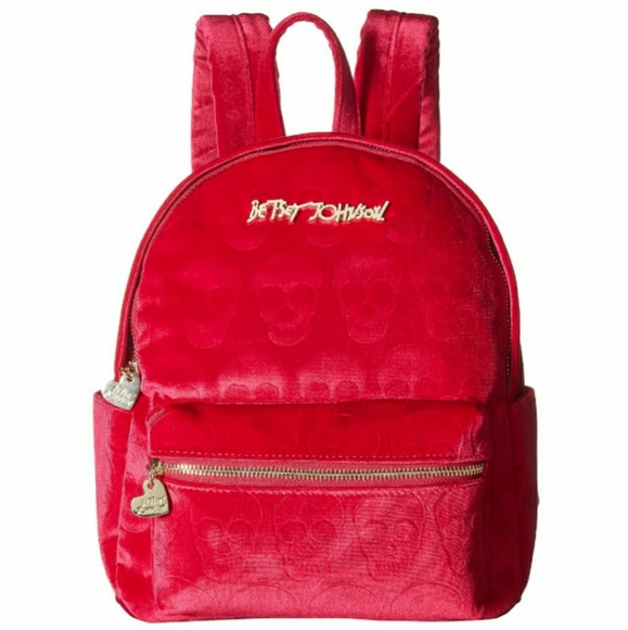 ๐บNWT- BETSEY JOHNSON PINK SKULL LARGE BACKPACK! - Picture 2 of 4